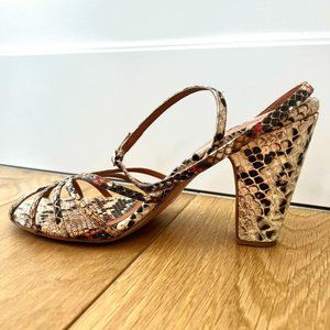 US 7 Rachel Comey Snake Print Jordan Heel
